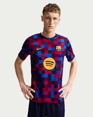 F.C. Barcelona Home Men's Nike Dri-FIT Football Pre-Match Top. Nike CA